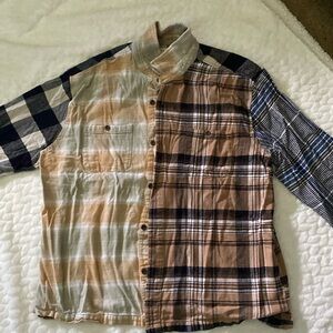 Plaid Long Sleeve Shirt Multi pattern